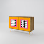 TEARS IN HEAVEN Sideboard mit 2 Türen in Eiche-Optik