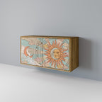 MYSTICAL STRUCTURE Sideboard mit 2 Türen in Eiche-Optik