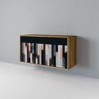 COLLAGE OF RECTANGLES Sideboard mit 2 Türen in Eiche-Optik