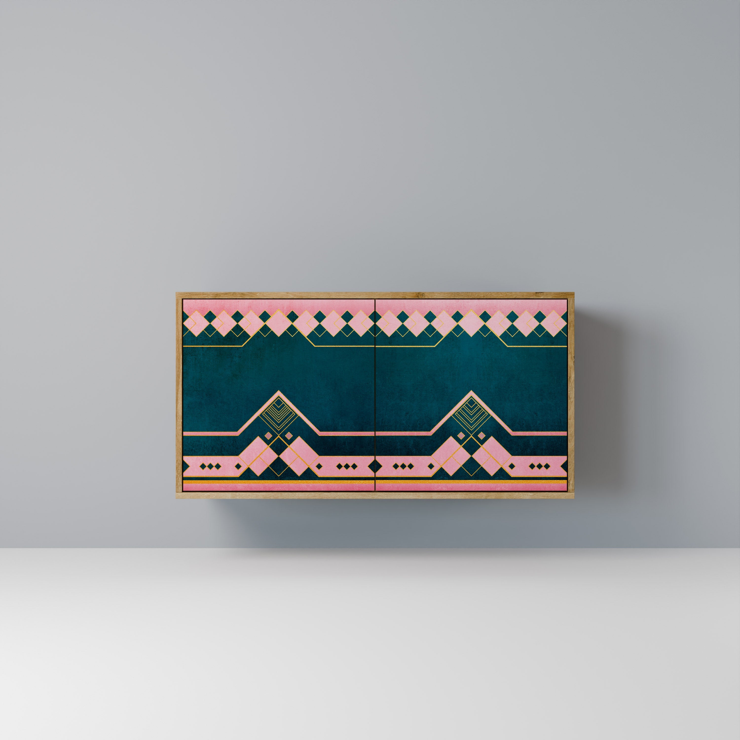 ROYAL COMPOSITION Sideboard mit 2 Türen in Eichenoptik