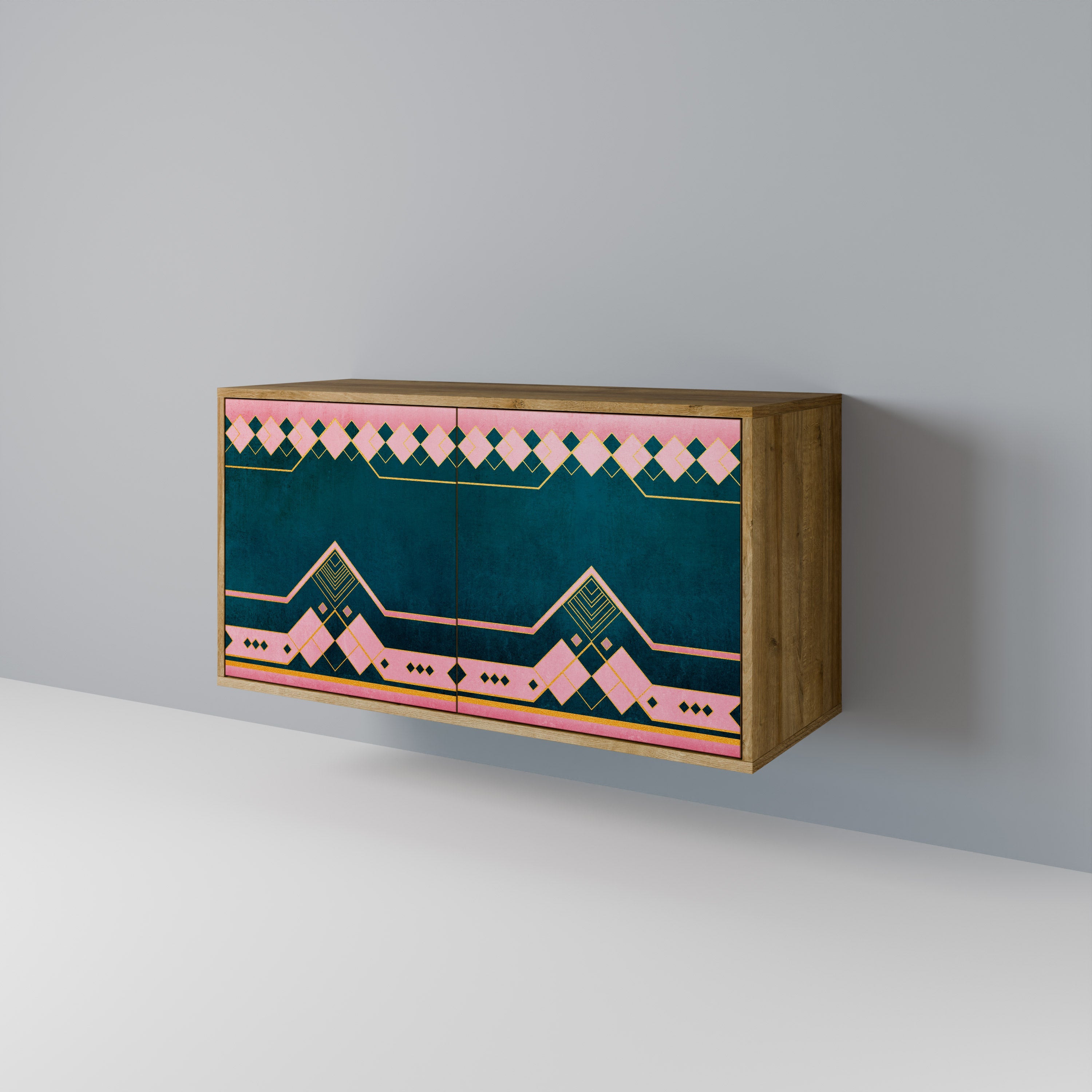 ROYAL COMPOSITION Sideboard mit 2 Türen in Eichenoptik