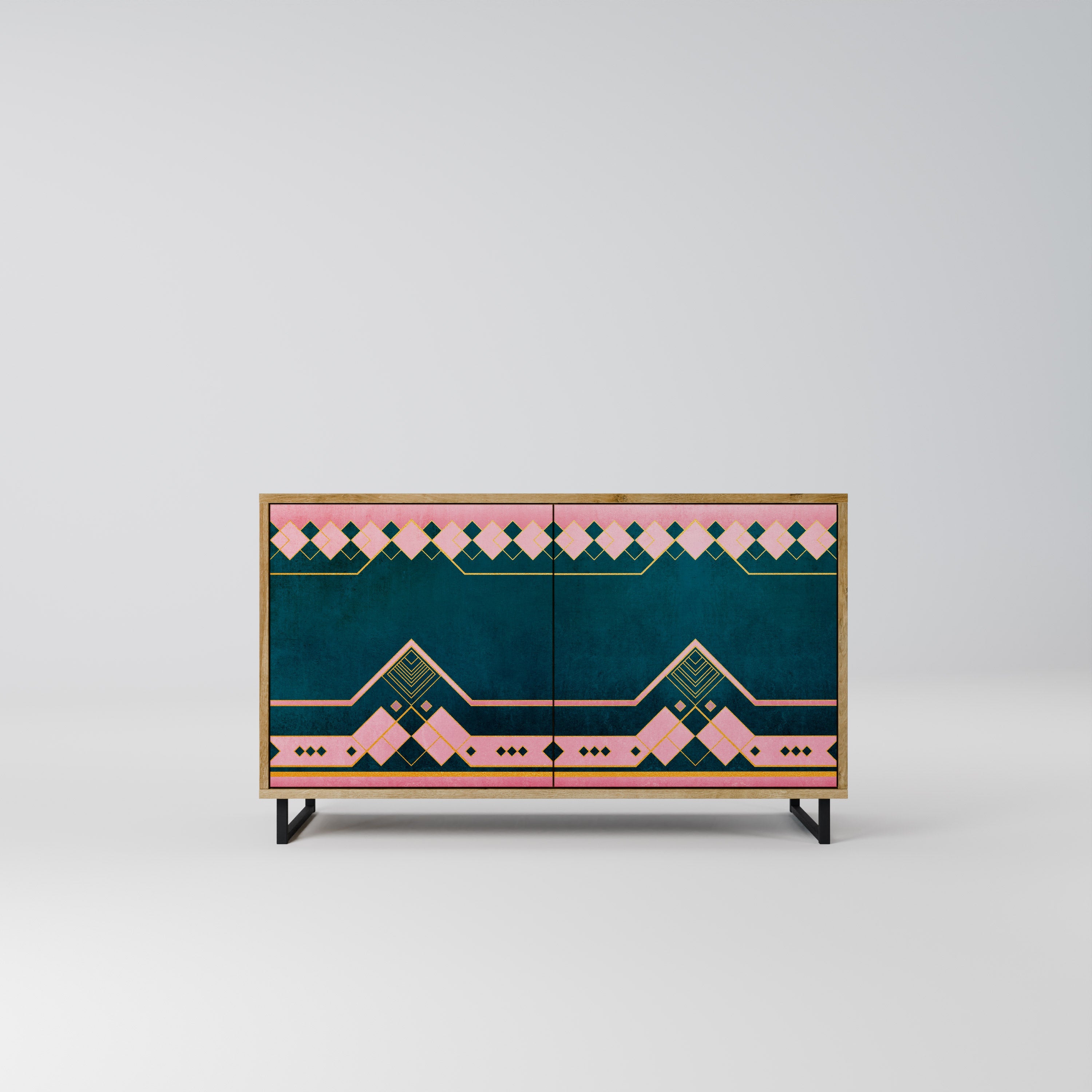 ROYAL COMPOSITION Sideboard mit 2 Türen in Eichenoptik