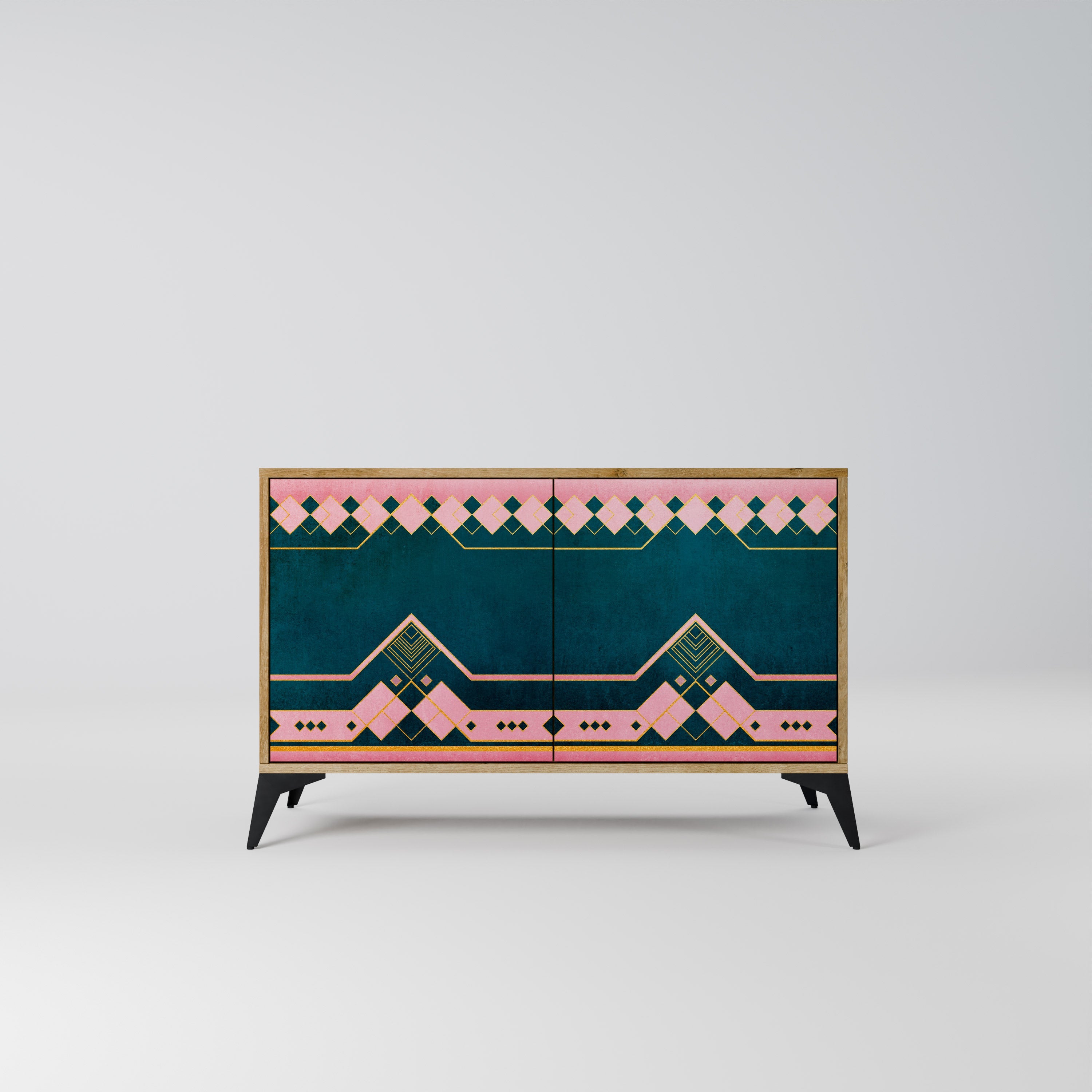 ROYAL COMPOSITION Sideboard mit 2 Türen in Eichenoptik