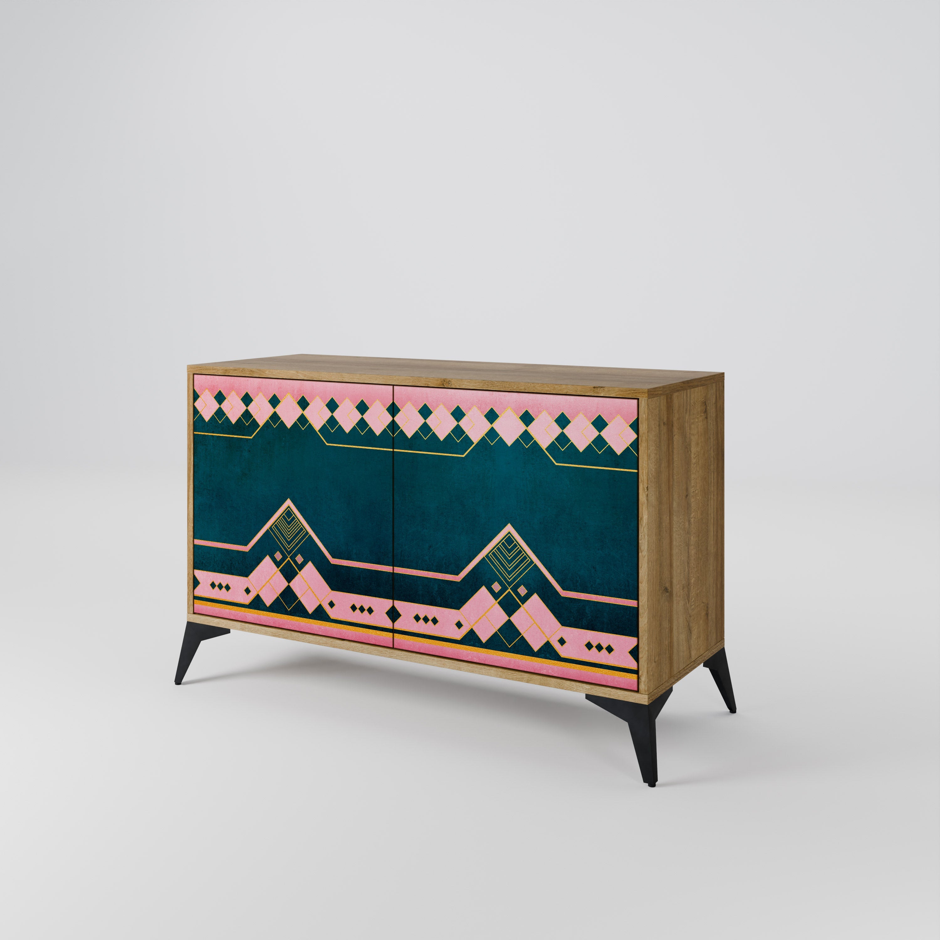 ROYAL COMPOSITION Sideboard mit 2 Türen in Eichenoptik