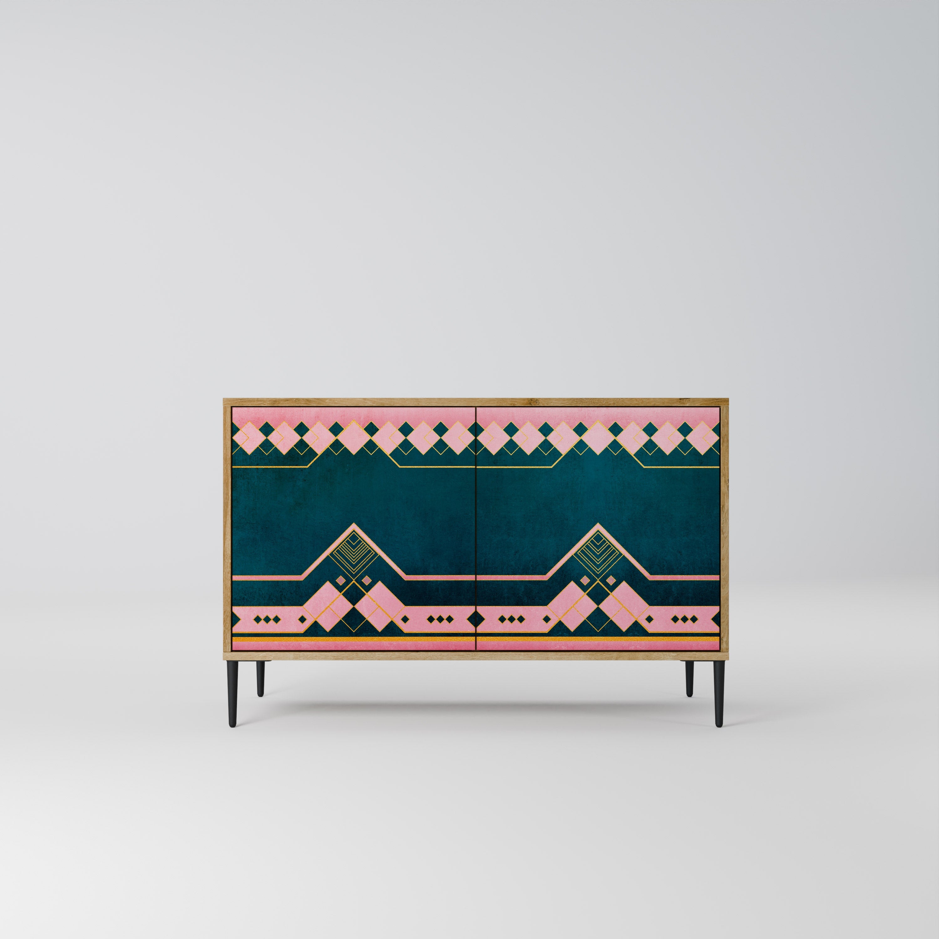 ROYAL COMPOSITION Sideboard mit 2 Türen in Eichenoptik