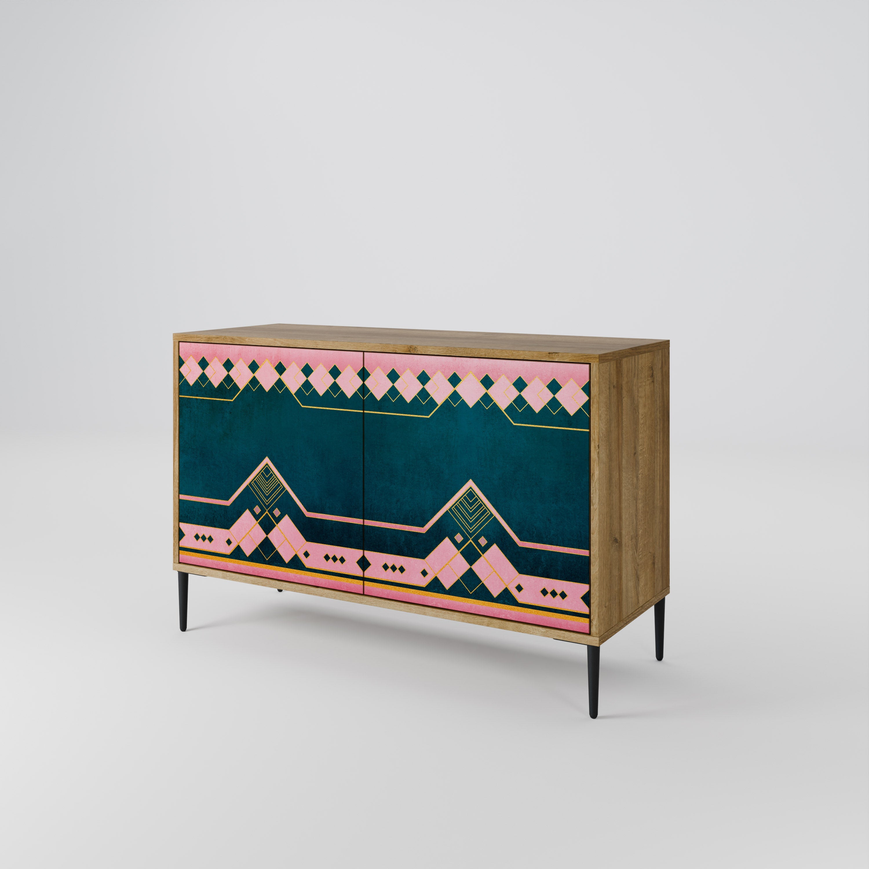 ROYAL COMPOSITION Sideboard mit 2 Türen in Eichenoptik