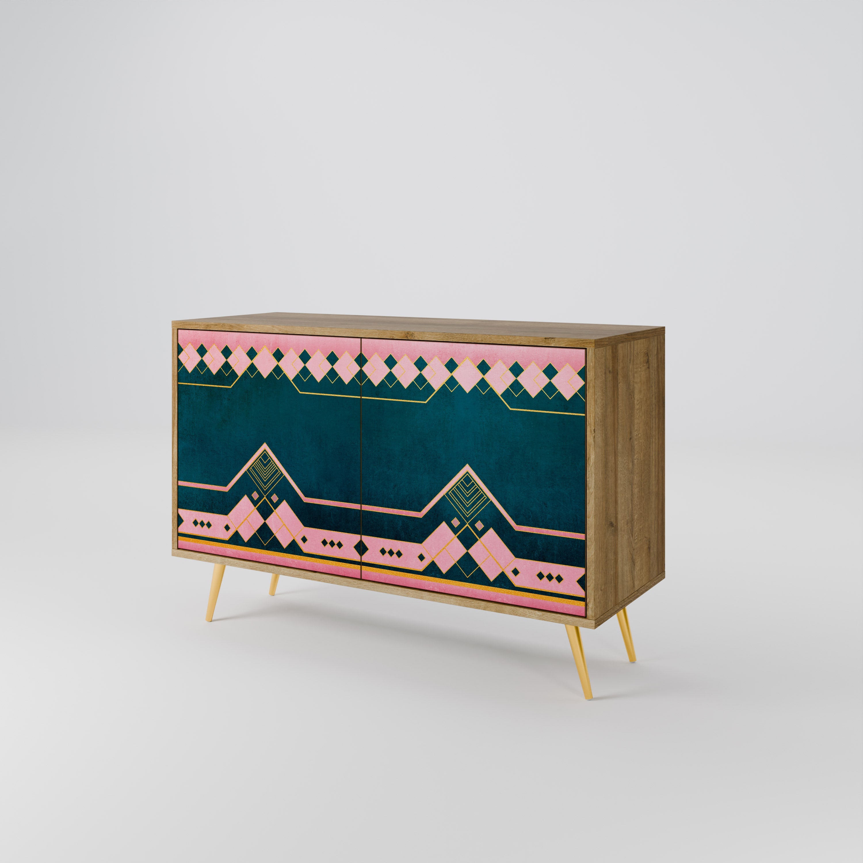 ROYAL COMPOSITION Sideboard mit 2 Türen in Eichenoptik