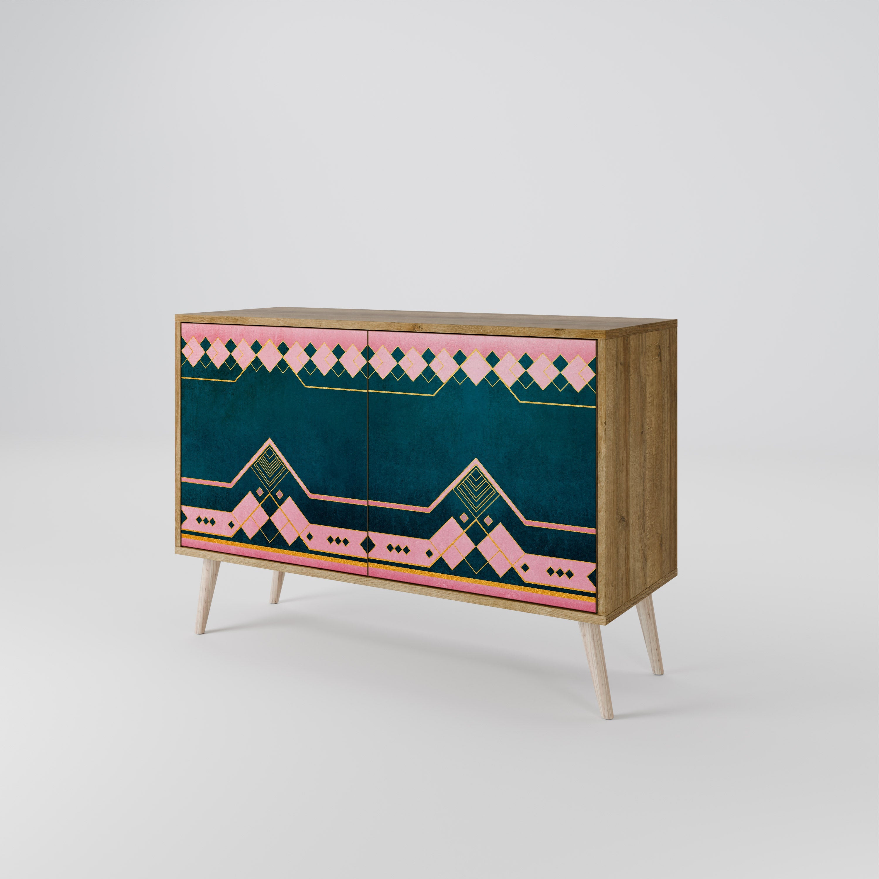 ROYAL COMPOSITION Sideboard mit 2 Türen in Eichenoptik
