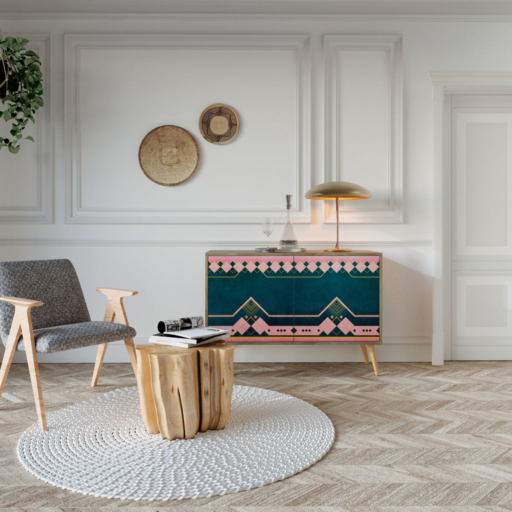 ROYAL COMPOSITION Sideboard mit 2 Türen in Eichenoptik