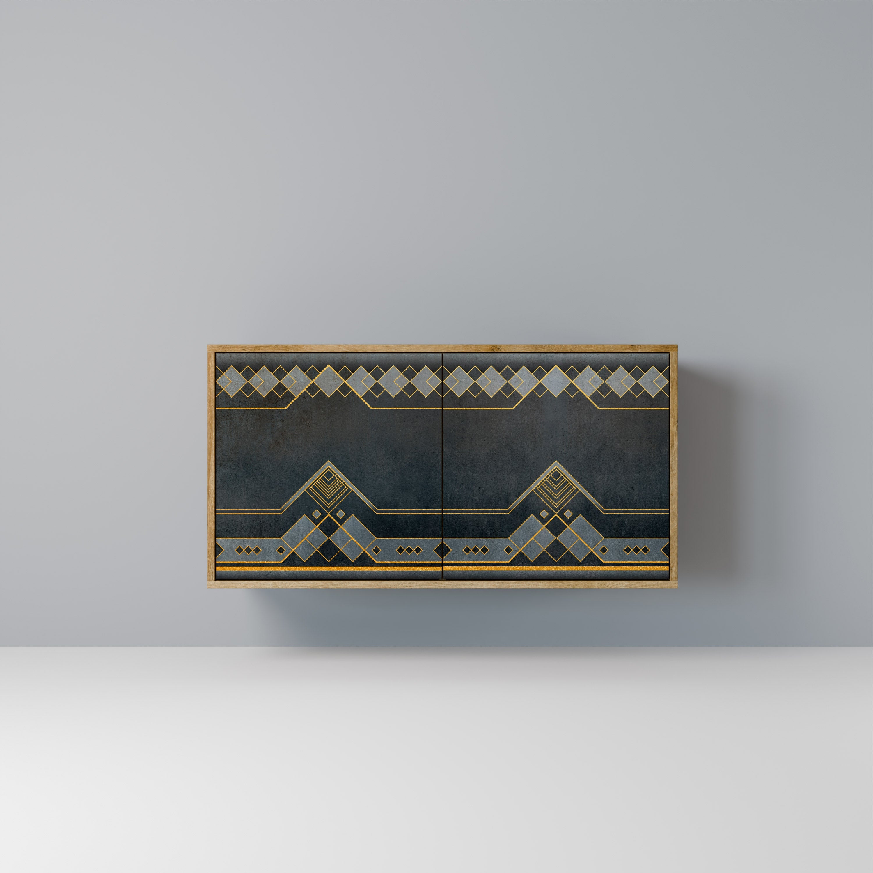 ROYAL ORDINARINESS Sideboard mit 2 Türen in Eichenoptik
