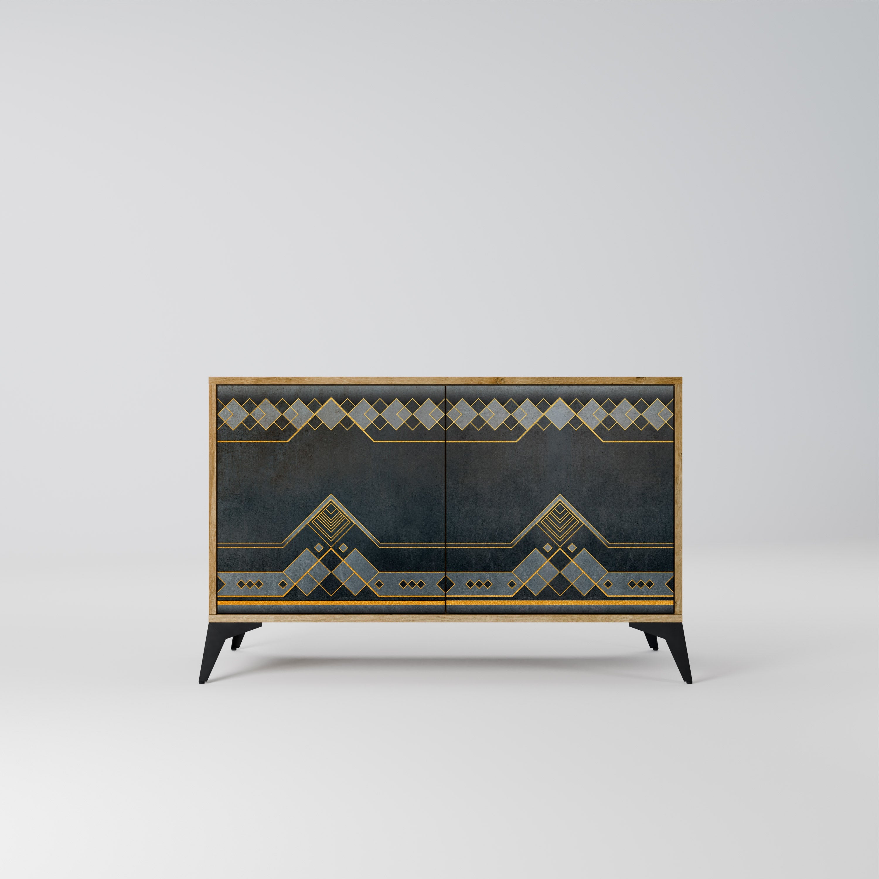 ROYAL ORDINARINESS Sideboard mit 2 Türen in Eichenoptik