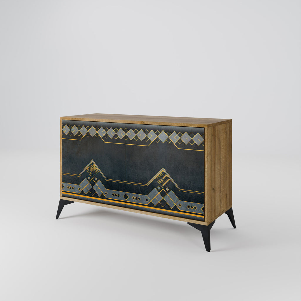 ROYAL ORDINARINESS Sideboard mit 2 Türen in Eichenoptik