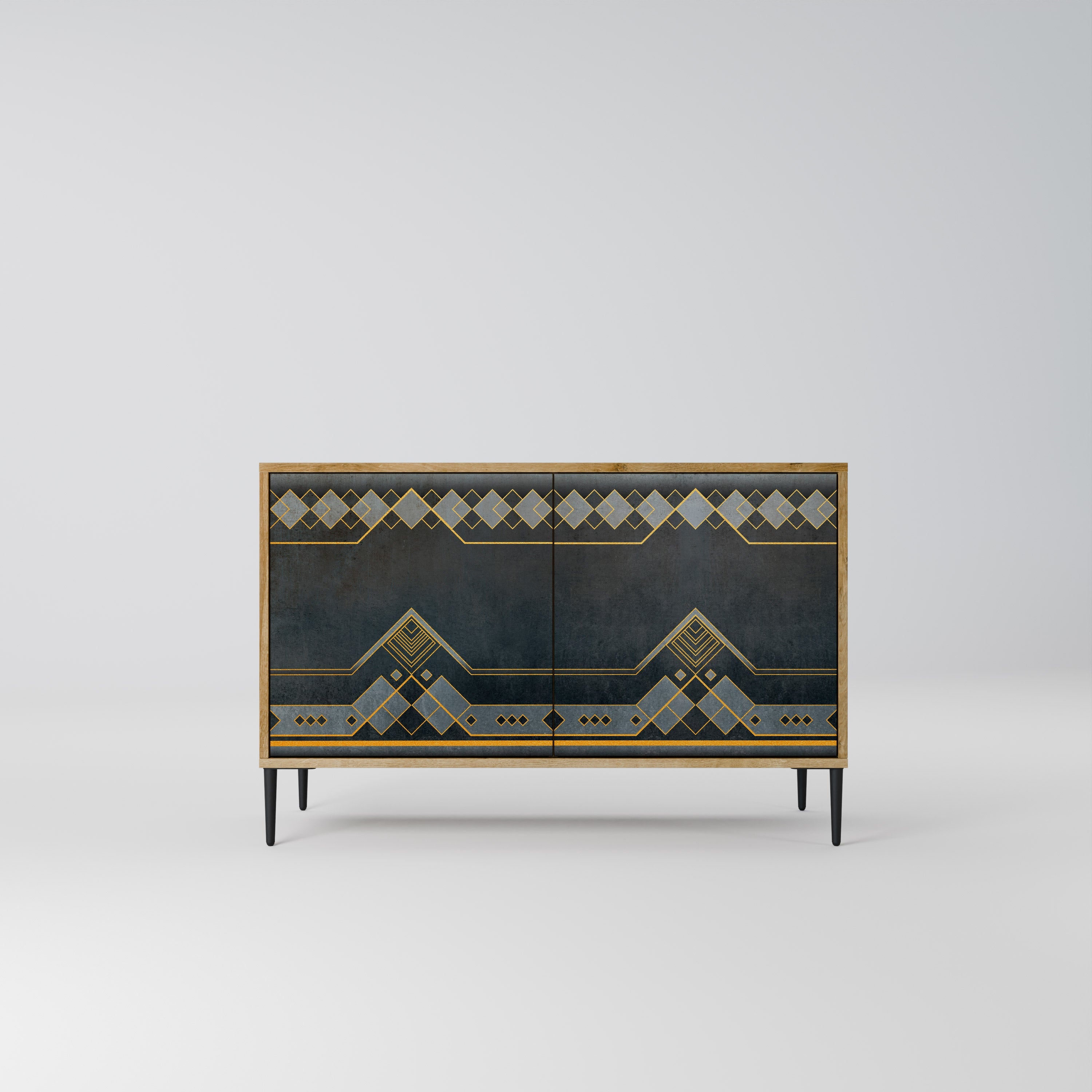 ROYAL ORDINARINESS Sideboard mit 2 Türen in Eichenoptik