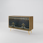 ROYAL ORDINARINESS Sideboard mit 2 Türen in Eiche-Optik