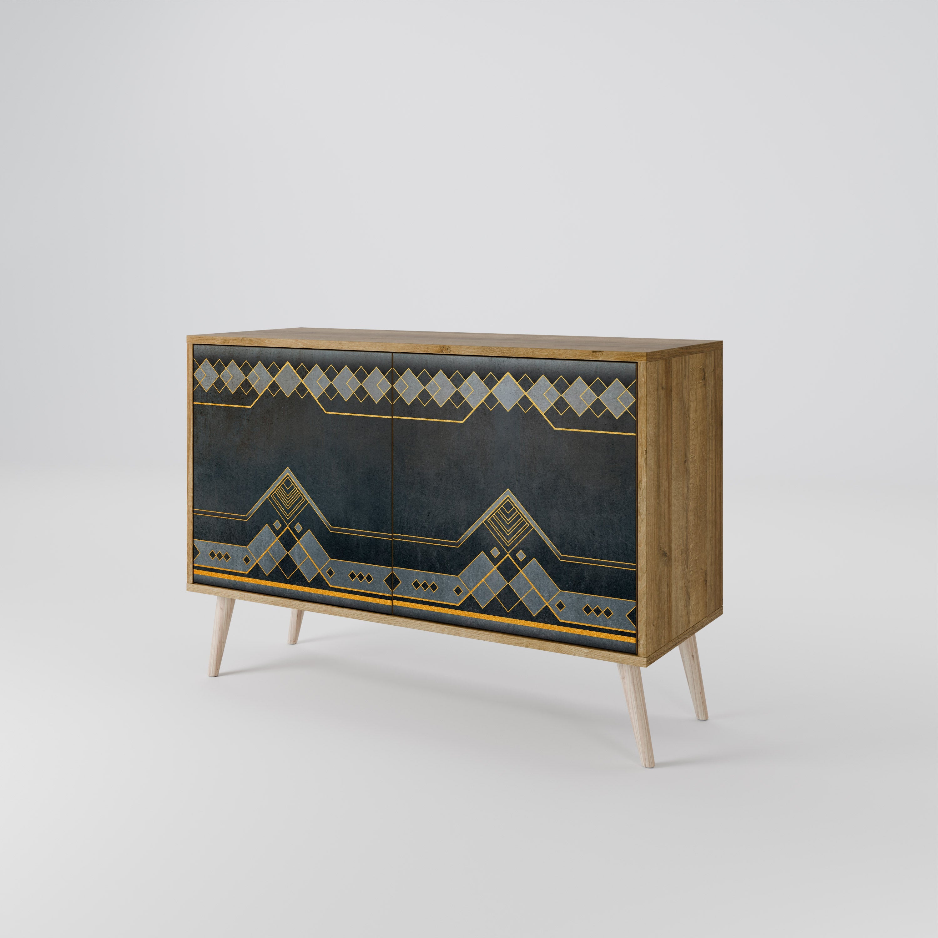 ROYAL ORDINARINESS Sideboard mit 2 Türen in Eichenoptik