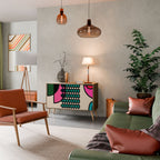 GEOMETRIC RHAPSODY Sideboard mit 2 Türen in Eiche-Optik