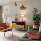 INDEPENDENT BORDER Sideboard mit 2 Türen in Eiche-Optik