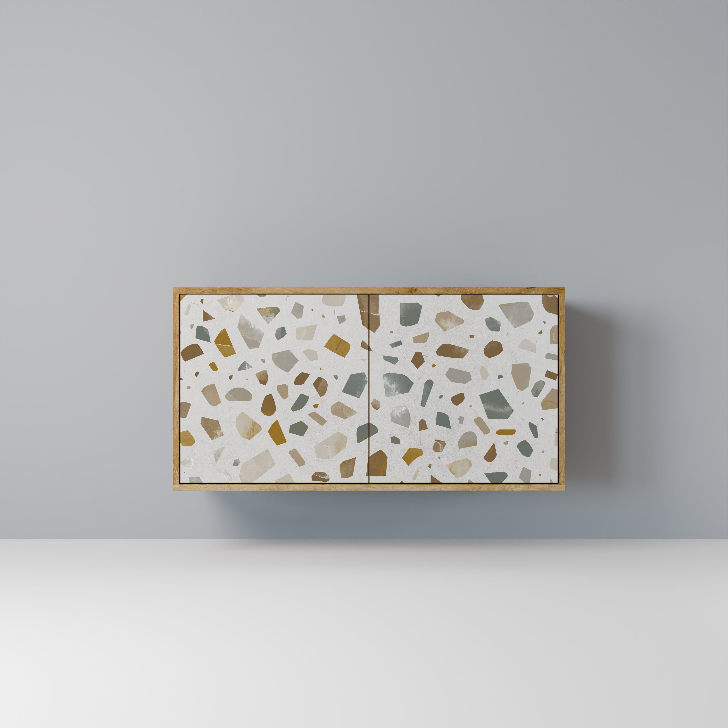 PIECES OF TOMORROW Sideboard mit 2 Türen in Eichenoptik
