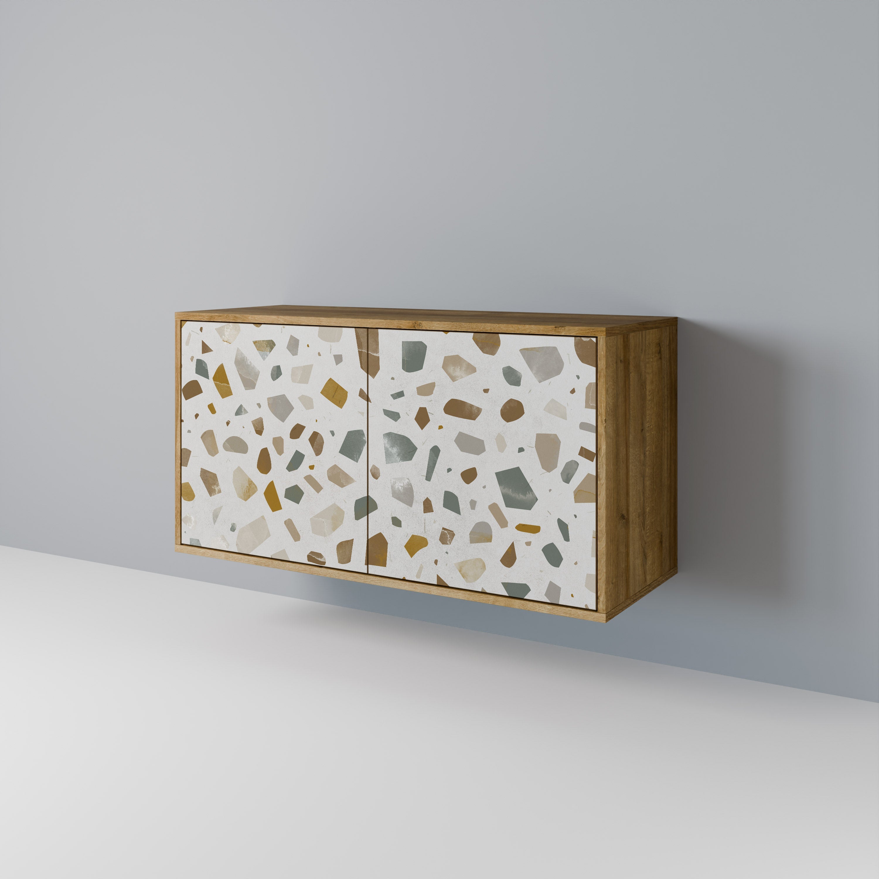 PIECES OF TOMORROW Sideboard mit 2 Türen in Eichenoptik