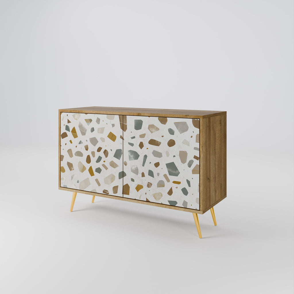 PIECES OF TOMORROW Sideboard mit 2 Türen in Eichenoptik