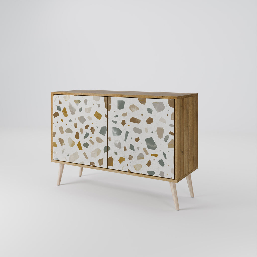 PIECES OF TOMORROW Sideboard mit 2 Türen in Eichenoptik
