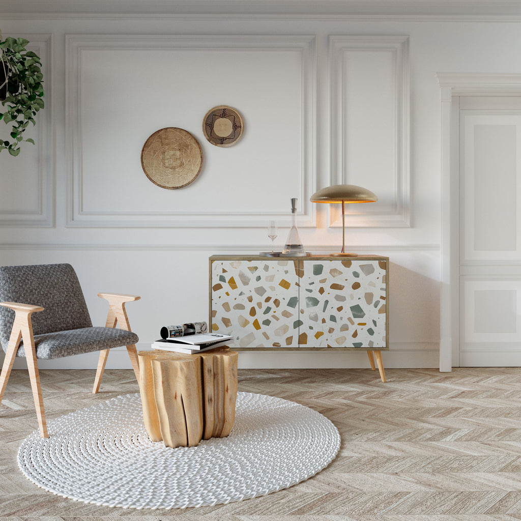 PIECES OF TOMORROW Sideboard mit 2 Türen in Eichenoptik