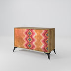 INDIAN FOLK Sideboard mit 2 Türen in Eiche-Optik