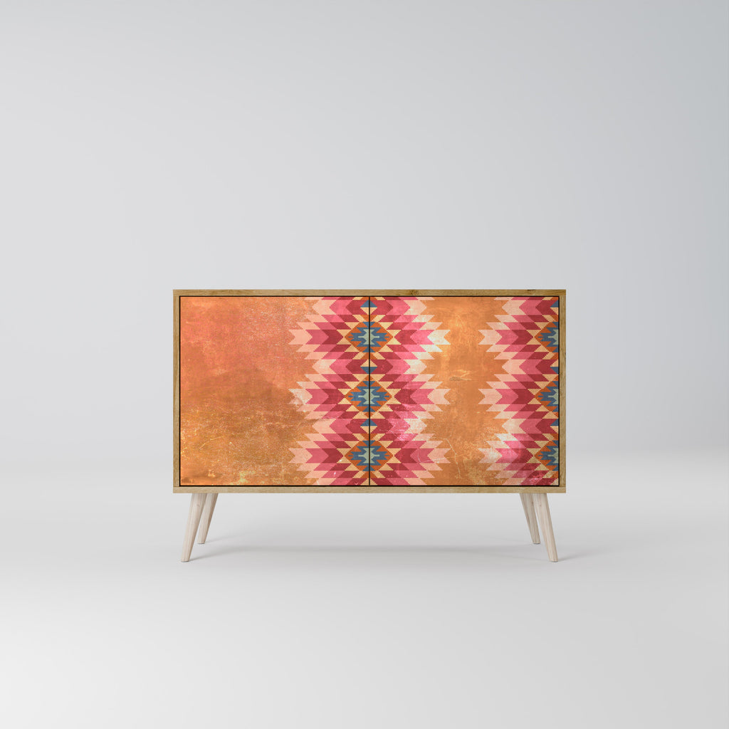 INDIAN FOLK Sideboard mit 2 Türen in Eichenoptik