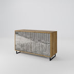 GRAIN LINES Sideboard mit 2 Türen in Eiche-Optik