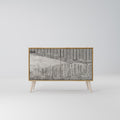 GRAIN LINES Sideboard mit 2 Türen in Eiche-Optik