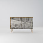 GRAIN LINES Sideboard mit 2 Türen in Eiche-Optik
