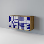 THE RIGHT PLACES Sideboard mit 2 Türen in Eiche-Optik