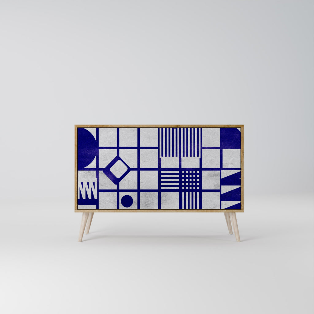 THE RIGHT PLACES Sideboard mit 2 Türen in Eichenoptik