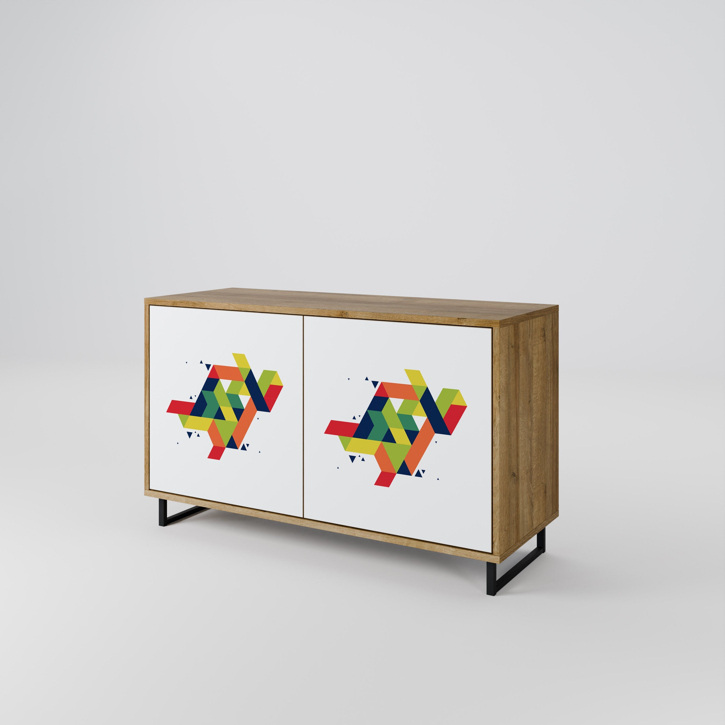 FUTURE SIGN 2-türiges Sideboard in Eichenoptik