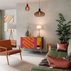 VIVID ART Sideboard mit 2 Türen in Eiche-Optik