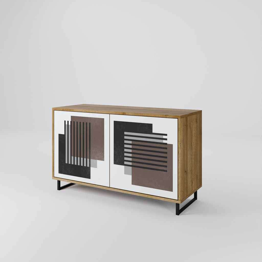 SHADOW SYNCHRONY Sideboard mit 2 Türen in Eichenoptik