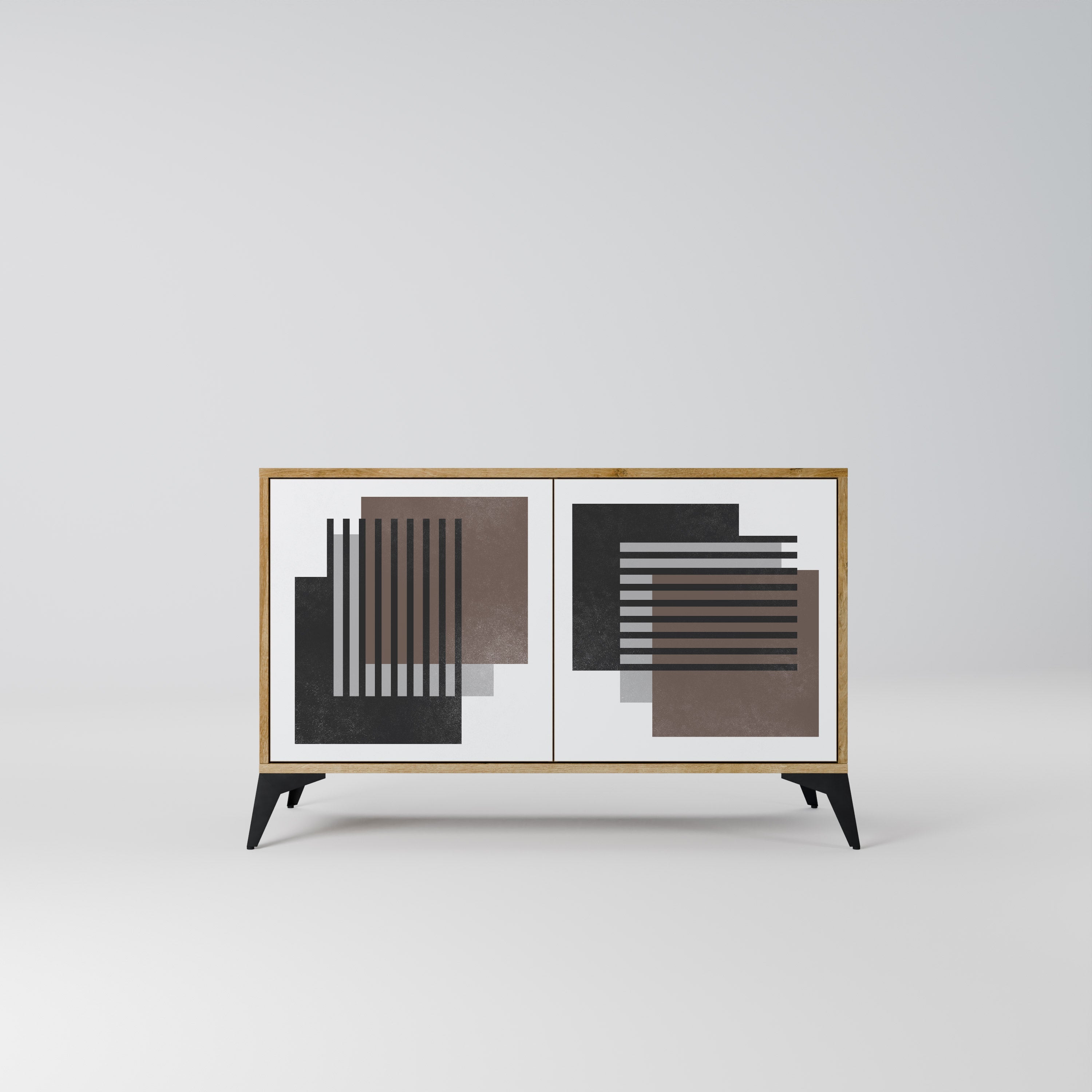 SHADOW SYNCHRONY Sideboard mit 2 Türen in Eichenoptik