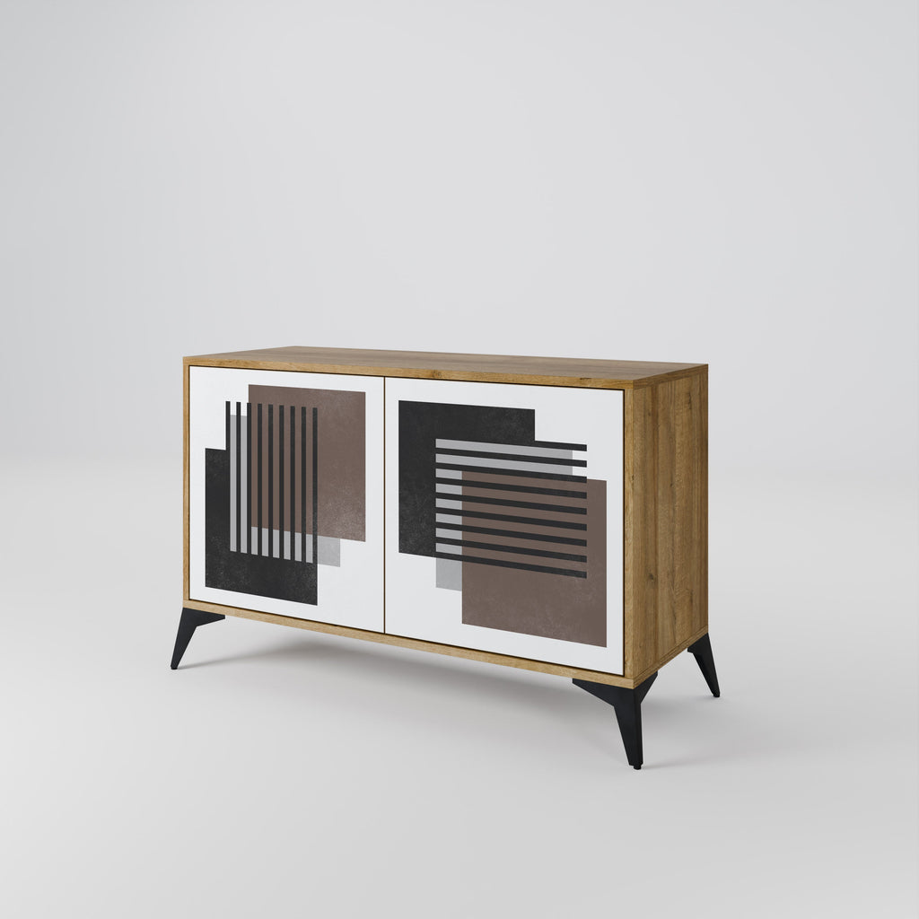 SHADOW SYNCHRONY Sideboard mit 2 Türen in Eichenoptik