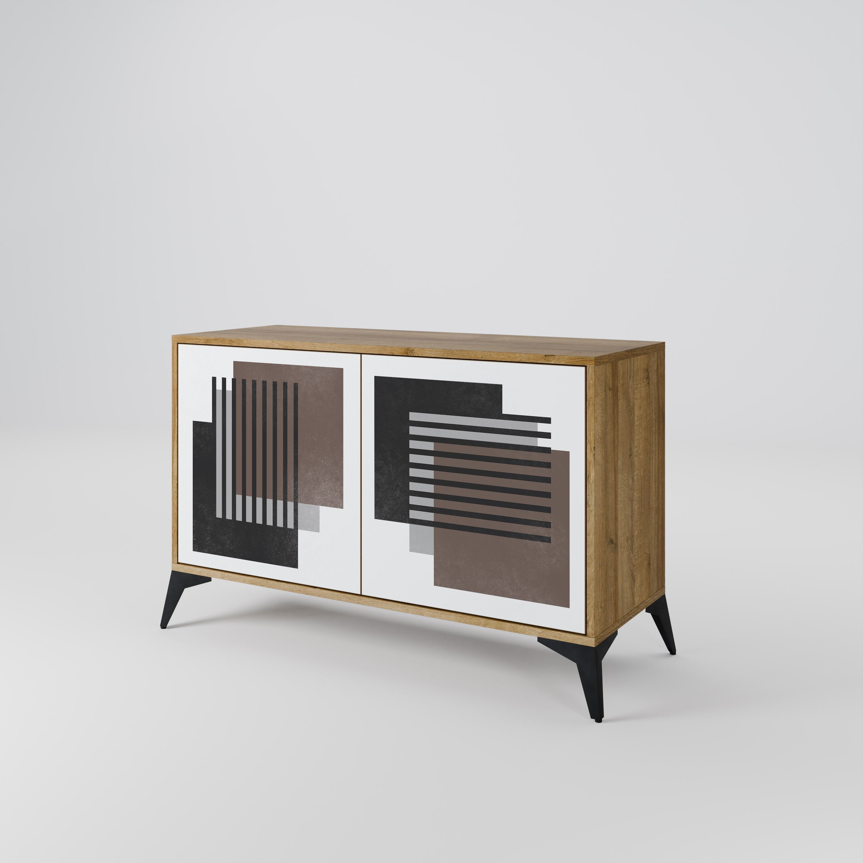 SHADOW SYNCHRONY Sideboard mit 2 Türen in Eichenoptik