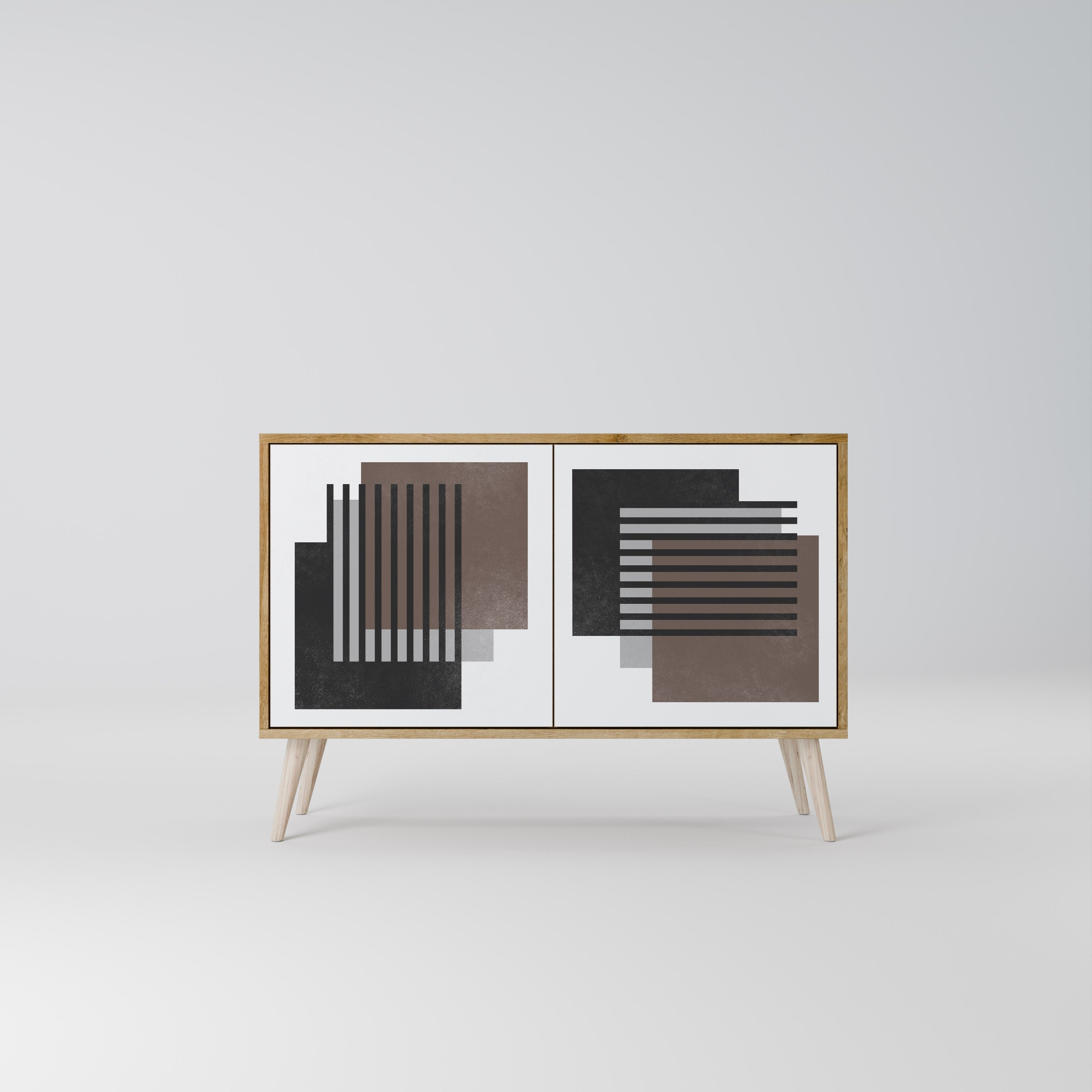 SHADOW SYNCHRONY Sideboard mit 2 Türen in Eichenoptik