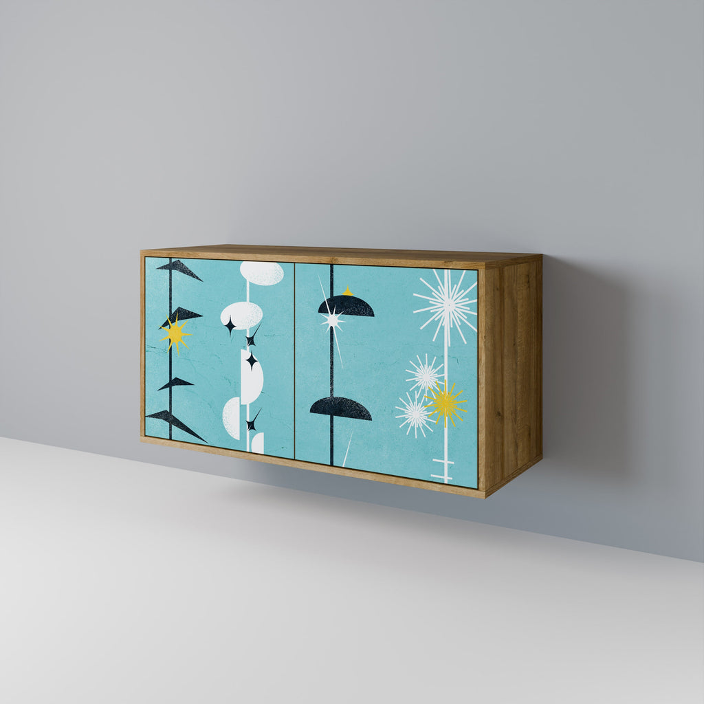 PATHS TO HAPPINESS Sideboard mit 2 Türen in Eichenoptik