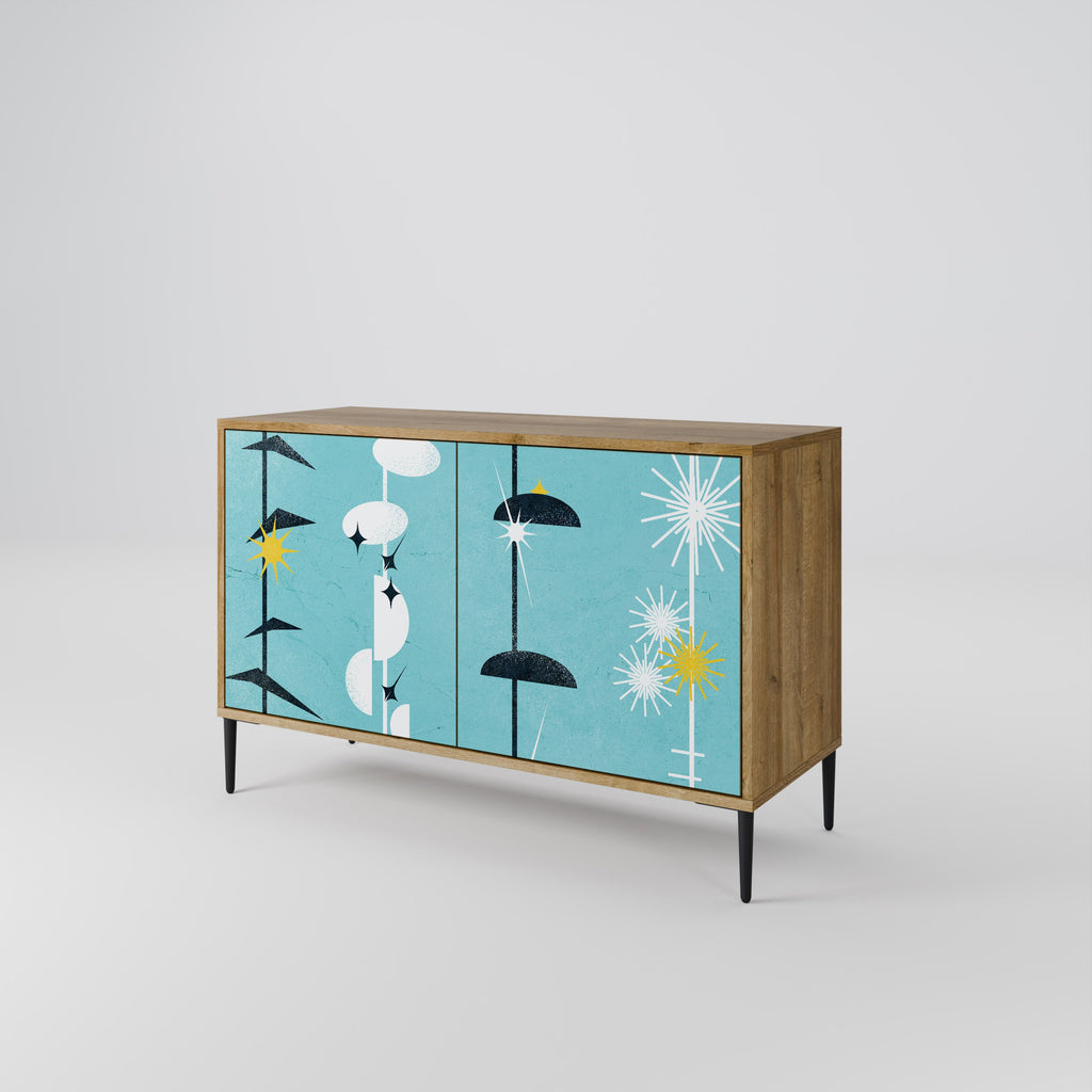 PATHS TO HAPPINESS Sideboard mit 2 Türen in Eichenoptik