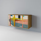 INTERSTELLAR VIBES Sideboard mit 2 Türen in Eiche-Optik