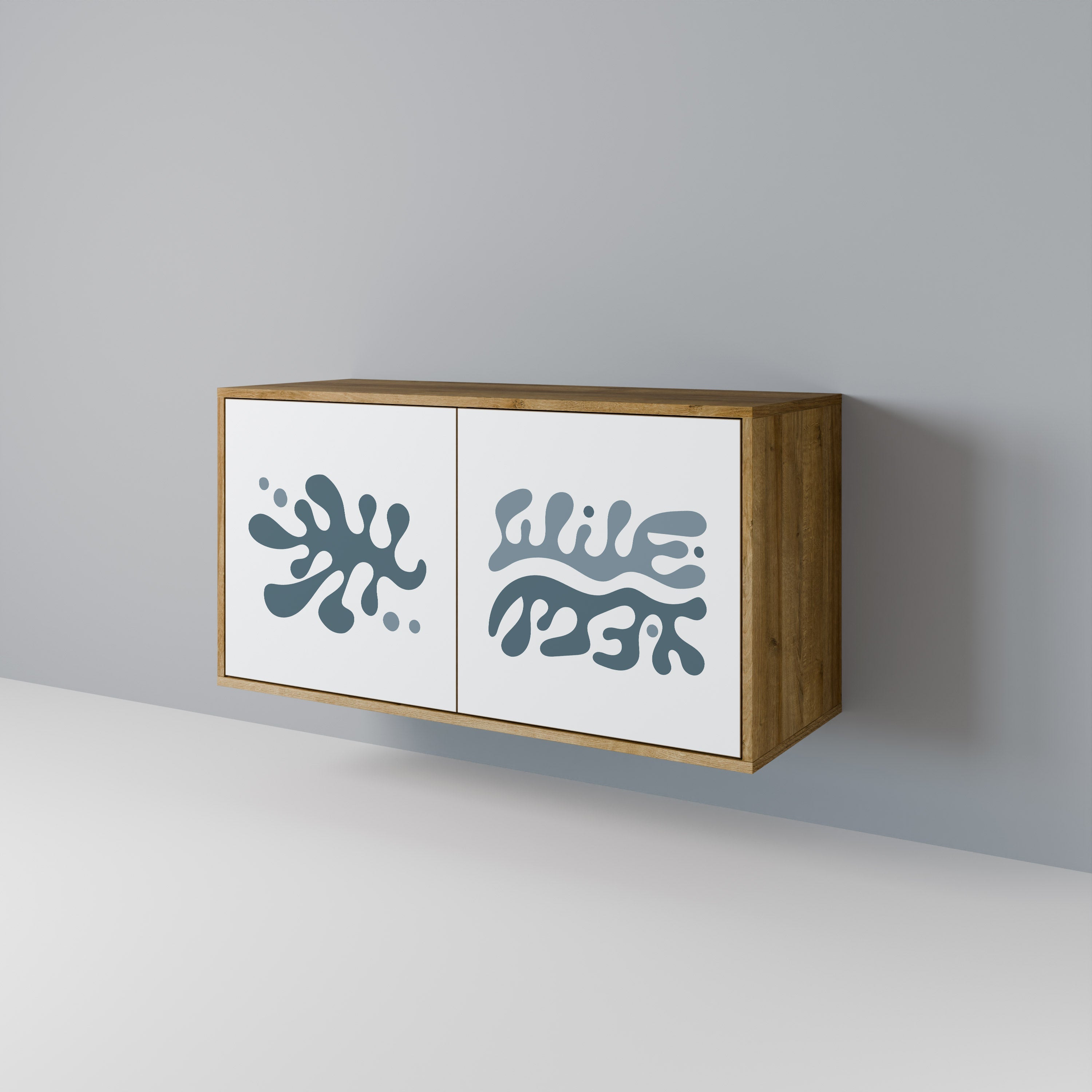 WONDERLAND VEGETATION Sideboard mit 2 Türen in Eichenoptik