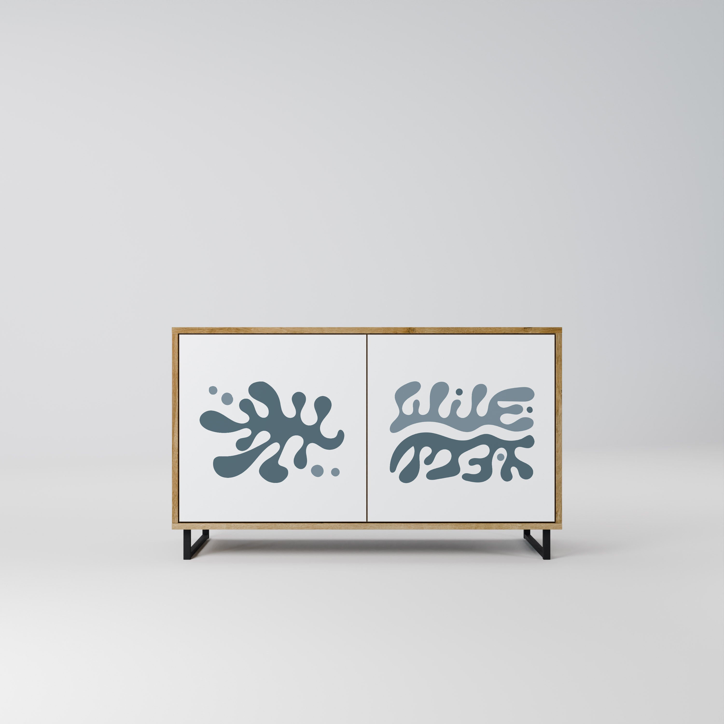 WONDERLAND VEGETATION Sideboard mit 2 Türen in Eichenoptik