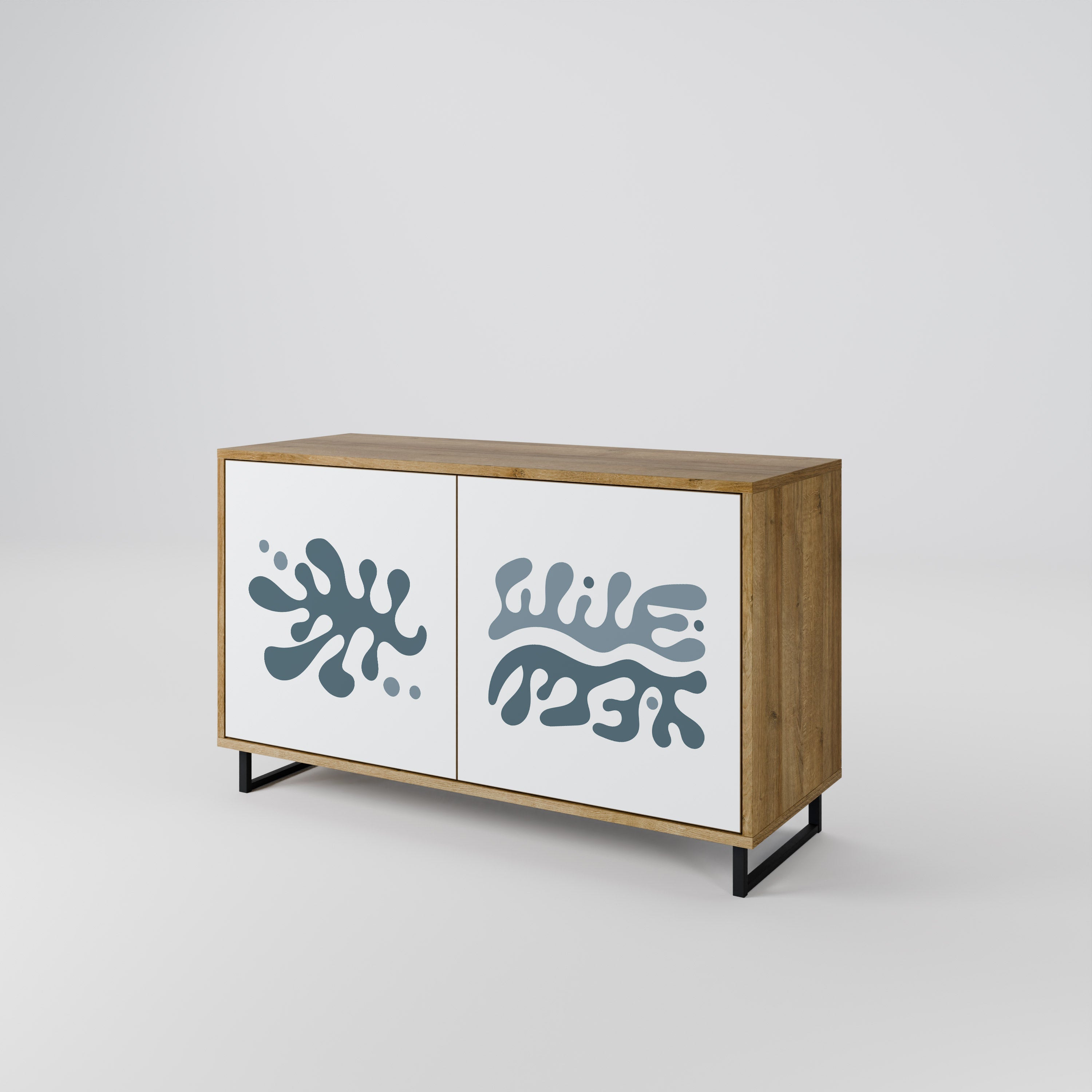 WONDERLAND VEGETATION Sideboard mit 2 Türen in Eichenoptik