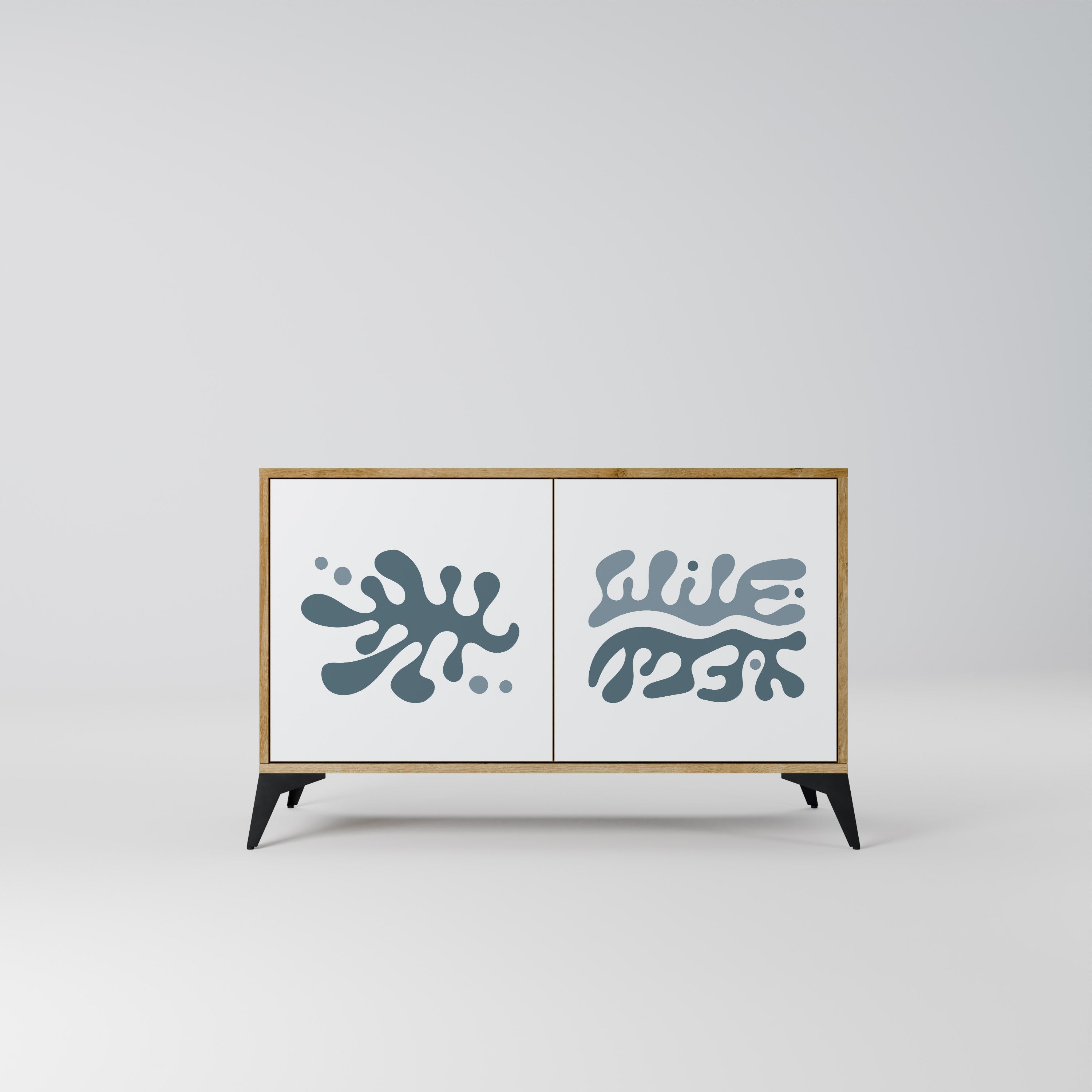 WONDERLAND VEGETATION Sideboard mit 2 Türen in Eichenoptik