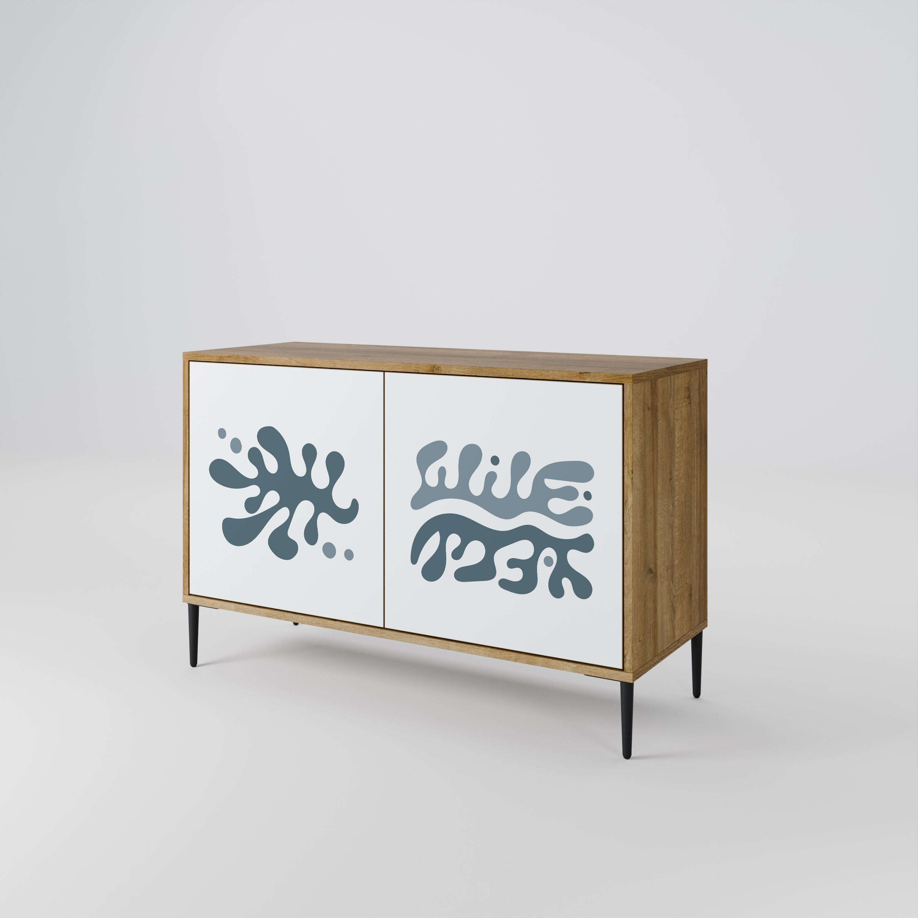 WONDERLAND VEGETATION Sideboard mit 2 Türen in Eichenoptik
