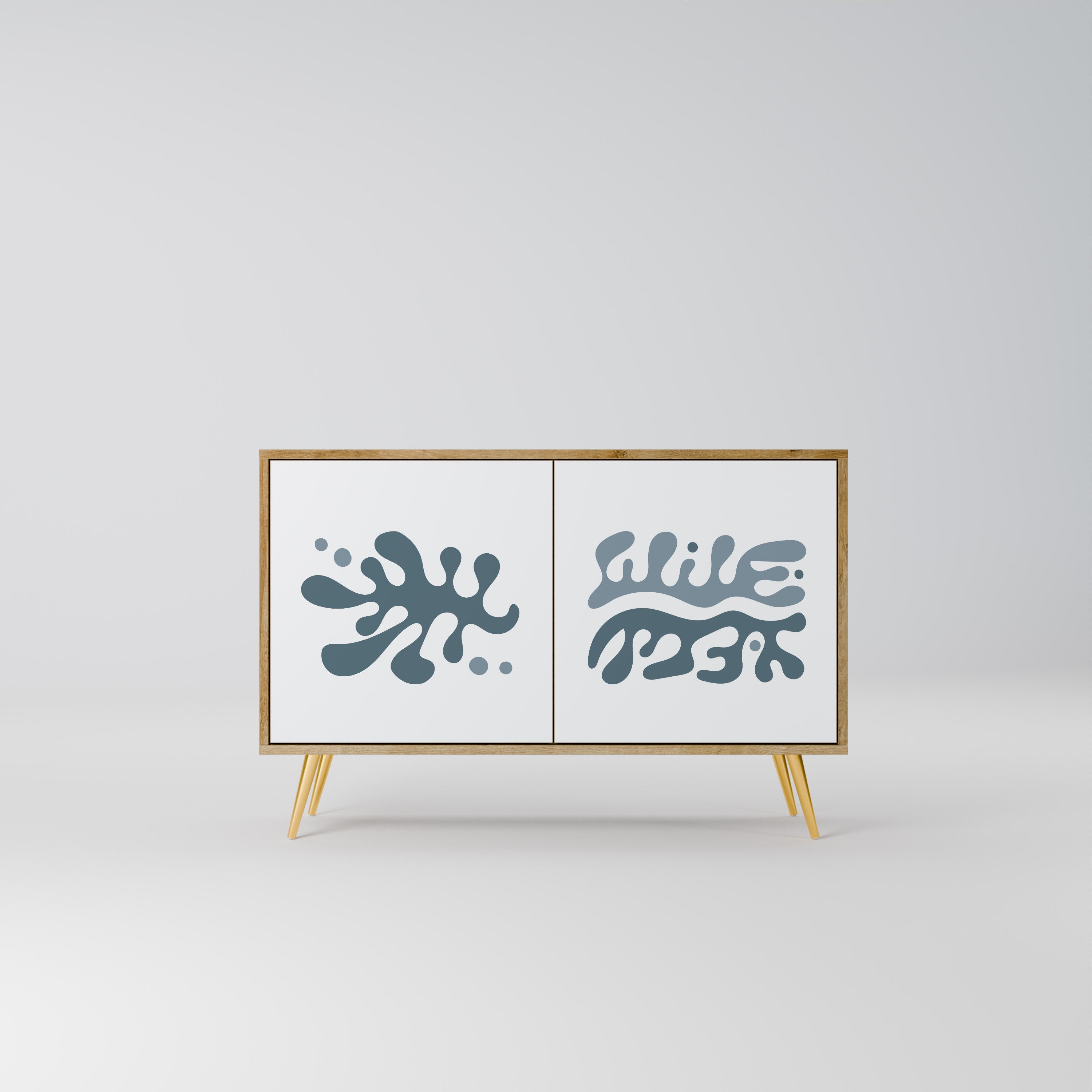 WONDERLAND VEGETATION Sideboard mit 2 Türen in Eichenoptik