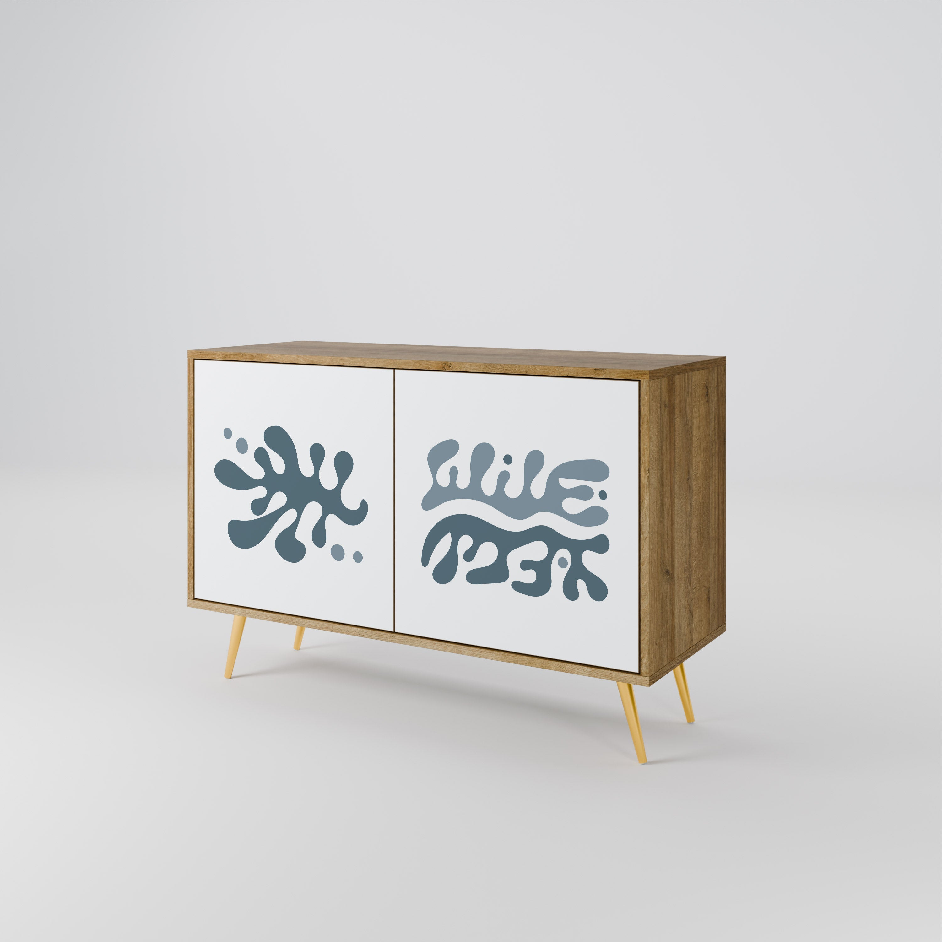 WONDERLAND VEGETATION Sideboard mit 2 Türen in Eichenoptik